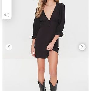 NWT trumpet sleeve mini dress